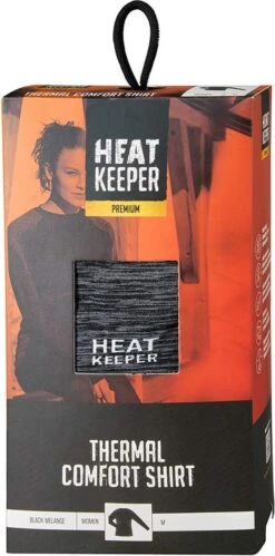 Heatkeeper Thermoset Dames Premium Techno - Thermoshirt Met Lange Mouwen En Legging - Zwart Melange - TOGwaarde 2.8 - Thermisch Isolerend Shirt En Legging - Maat M -Merkloos Winkel 594x1200 1