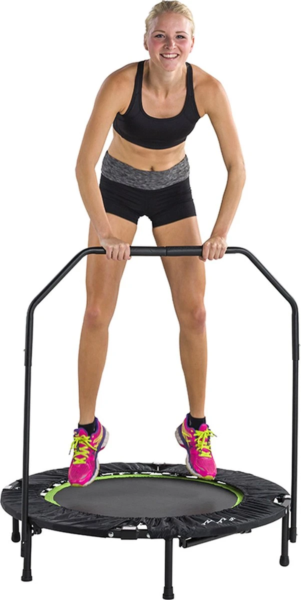 Tunturi Fitness Trampoline - Mini Trampoline - Opvouwbaar - 104cm Springoppervlak - Inclusief Beschermrand & Handgrip - Incl. Gratis Fitnessapp 10 Tunturi Fitness Trampoline - Mini Trampoline - Opvouwbaar - 104cm Springoppervlak - Inclusief Beschermrand & Handgrip - Incl. Gratis Fitnessapp - Afbeelding 8