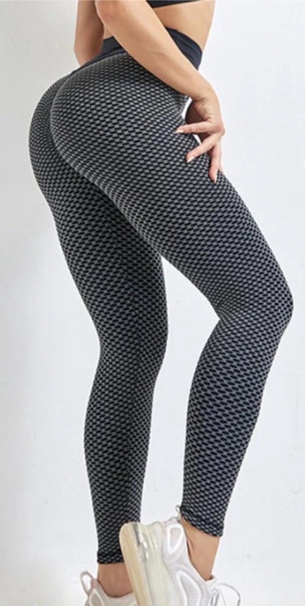 Merkloos TikTok Legging - Dames - Butt Lifting - TikTok Broek - TikTok Yogapants - Grijs/Zwart - Maat Medium 3 Merkloos TikTok Legging - Dames - Butt Lifting - TikTok Broek - TikTok Yogapants - Grijs/Zwart - Maat Medium