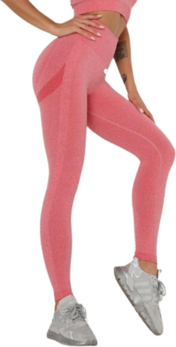 Peachy® Sportlegging Dames Met Top - Sportkleding - Sportbroek - Sportshirt - Sportoutfit - Sporttop - Yoga - Fitness Set - Scrunch Butt - Dames Legging - Fashion Legging - Broeken - Gym Sports - Roos - Maat M - High Waist 4 Peachy® Sportlegging Dames Met Top - Sportkleding - Sportbroek - Sportshirt - Sportoutfit - Sporttop - Yoga - Fitness Set - Scrunch Butt - Dames Legging - Fashion Legging - Broeken - Gym Sports - Roos - Maat M - High Waist - Afbeelding 2