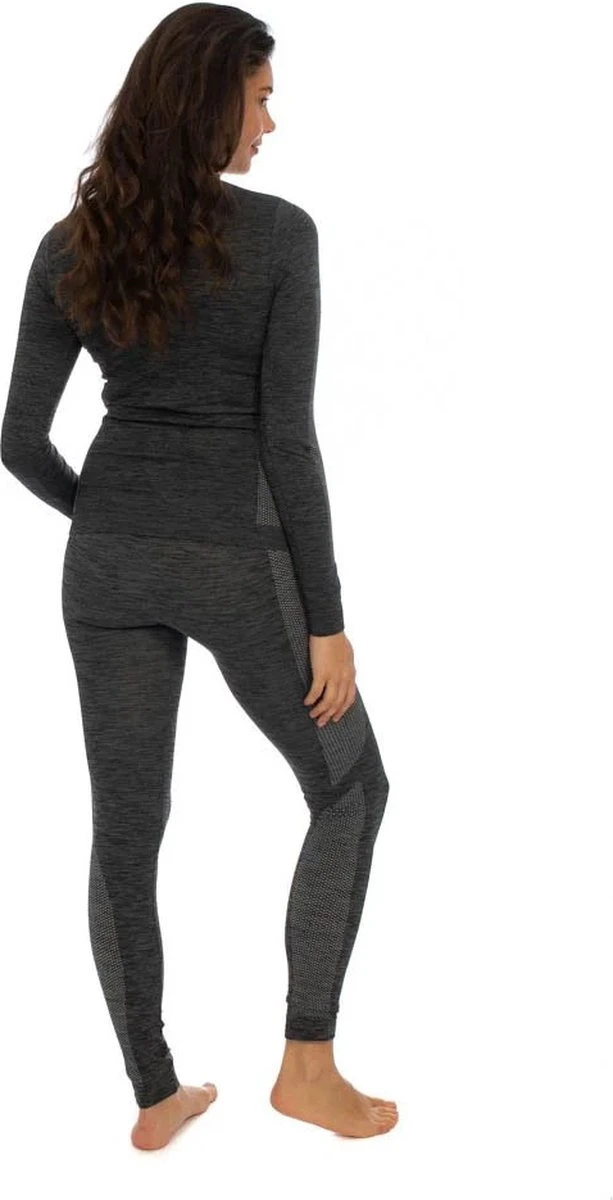Heatkeeper Thermoset Dames Premium Techno - Thermoshirt Met Lange Mouwen En Legging - Zwart Melange - TOGwaarde 2.8 - Thermisch Isolerend Shirt En Legging - Maat L 10 Heatkeeper Thermoset Dames Premium Techno - Thermoshirt Met Lange Mouwen En Legging - Zwart Melange - TOGwaarde 2.8 - Thermisch Isolerend Shirt En Legging - Maat L - Afbeelding 8