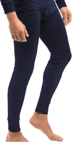 Heren Thermobroek Heat Booster Onderbroek Kleur Blauw Maat XL