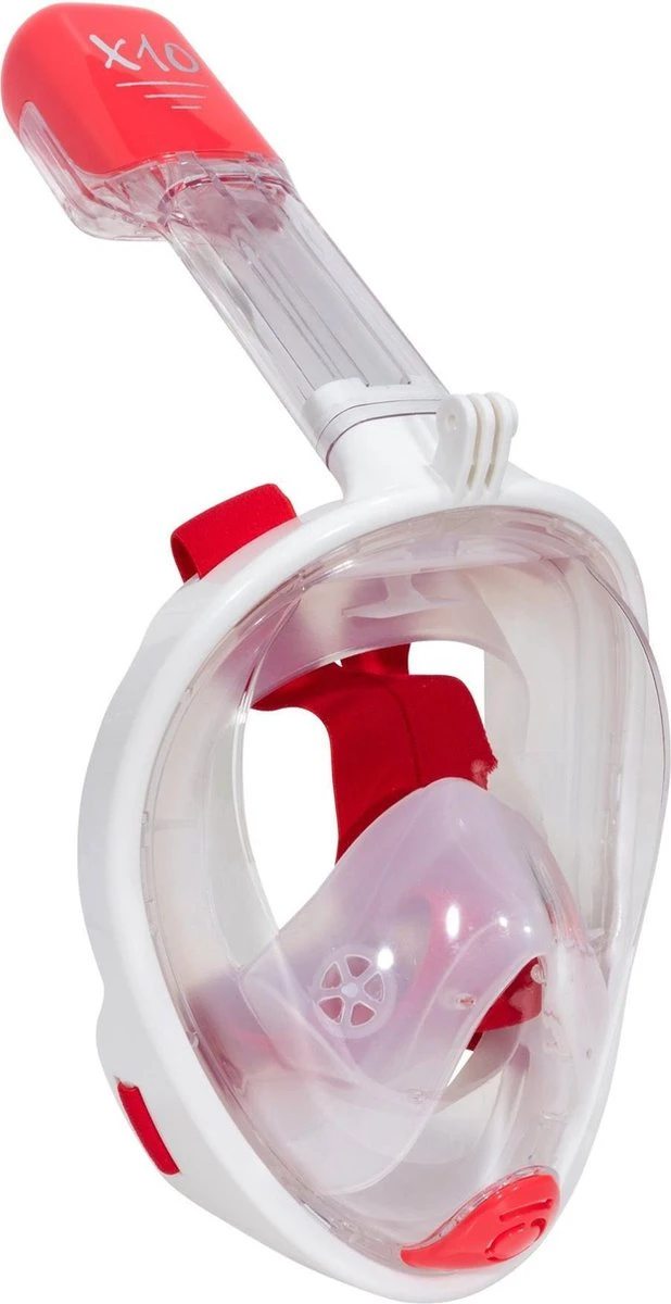 X10 Full Face Mask- Snorkelmasker - Volwassenen - Coral - L/XL 3 X10 Full Face Mask- Snorkelmasker - Volwassenen - Coral - L/XL