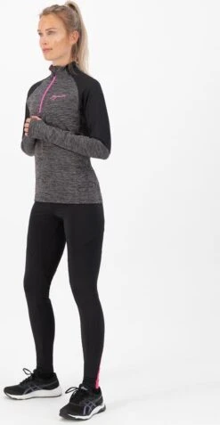Rogelli Enjoy Runningtop - Sporttrui Dames - Grijs/Zwart/Roze - Maat M -Merkloos Winkel 621x1200 4
