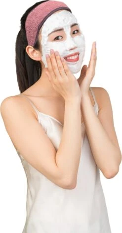 HOMELEVEL Set Van 3 Haarbanden - Badstof Van 100% Katoen - Voor Make-up, Gezichtsreiniging, Gezichtsmasker, Sporten - In Grijs/roze/lichtgrijs -Merkloos Winkel 632x1200 2