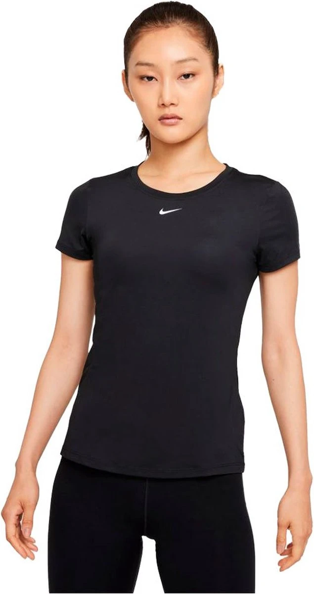 Nike One Dri-FIT Ss Slim Sportshirt - Dames - Zwart - Maat M 3 Nike One Dri-FIT Ss Slim Sportshirt - Dames - Zwart - Maat M