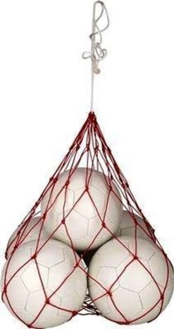 AVENTO Ballennet Voor 5 Ballen - Rood/Wit