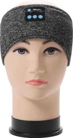 TDR - Draadloze Bluetooth Slaap- En Sportkoptelefoon - 2-in-1 Slaapmasker En Hardloophoofdband Met Ingebouwde Luidsprekers - Grijs -Merkloos Winkel 643x1200