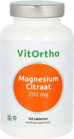 Vitortho Magnesium Citraat 200 Mg 100 Tabletten -Merkloos Winkel 646x1200 10