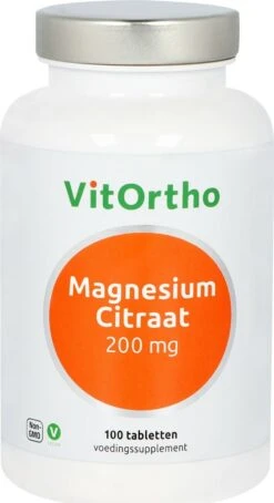 Vitortho Magnesium Citraat 200 Mg 100 Tabletten