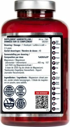 Lucovitaal Magnesium Citraat 400 Mg Poeder 40 Doseringen 100 Gram -Merkloos Winkel 667x1200 6