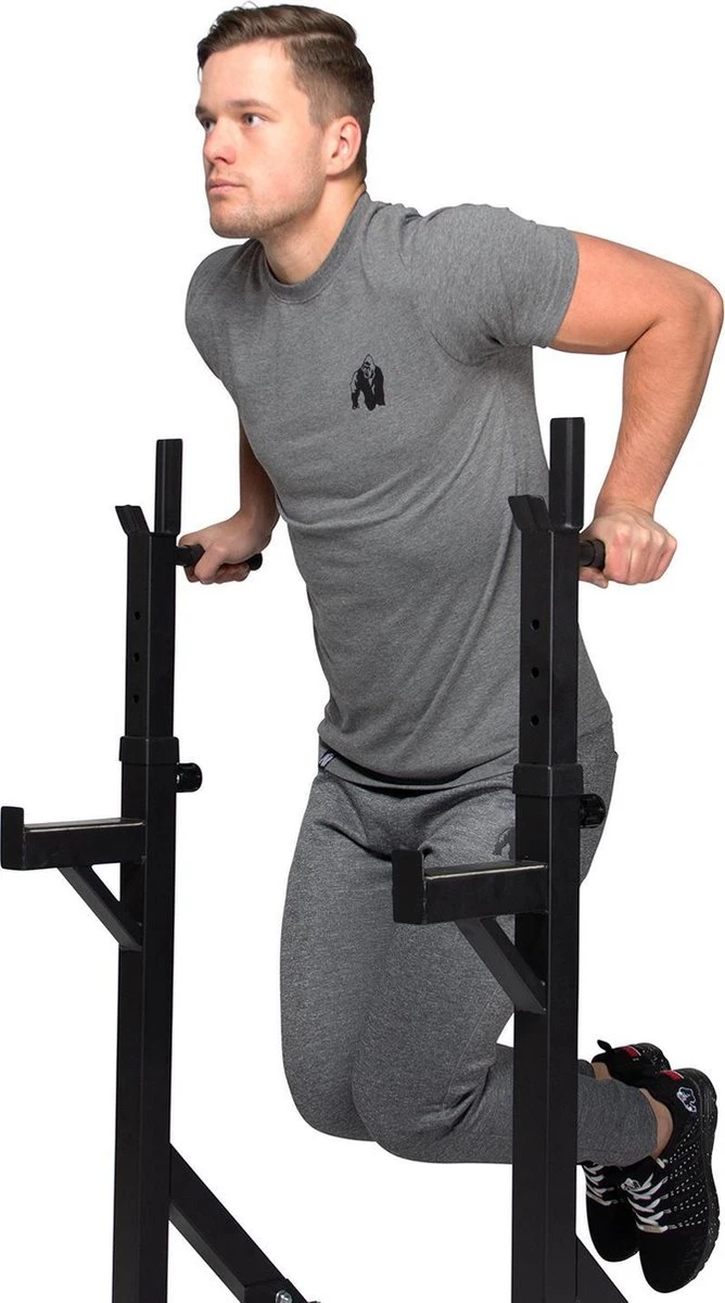 Squat Rack - VirtuFit Squat Rek - Verstelbaar - Haltersteunen - Met Dipsteunen 7 Squat Rack - VirtuFit Squat Rek - Verstelbaar - Haltersteunen - Met Dipsteunen - Afbeelding 5