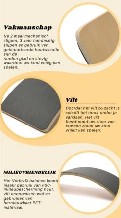 Verfez© Balance Board XL Blank Gelakt Met Roze Vilt | 2021 Model | Beukenhout | Duurzaam | Kinderen Speelgoed | Baby | Kinderbord | Balansspeelgoed | Evenwicht | Yoga Board Voor Volwassenen |alternatief Wobbel | -Merkloos Winkel 669x1200 8