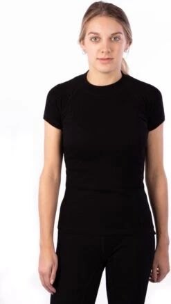 Avento Thermoshirt Korte Mouw - Vrouwen - Zwart - Maat 38 -Merkloos Winkel 678x1200