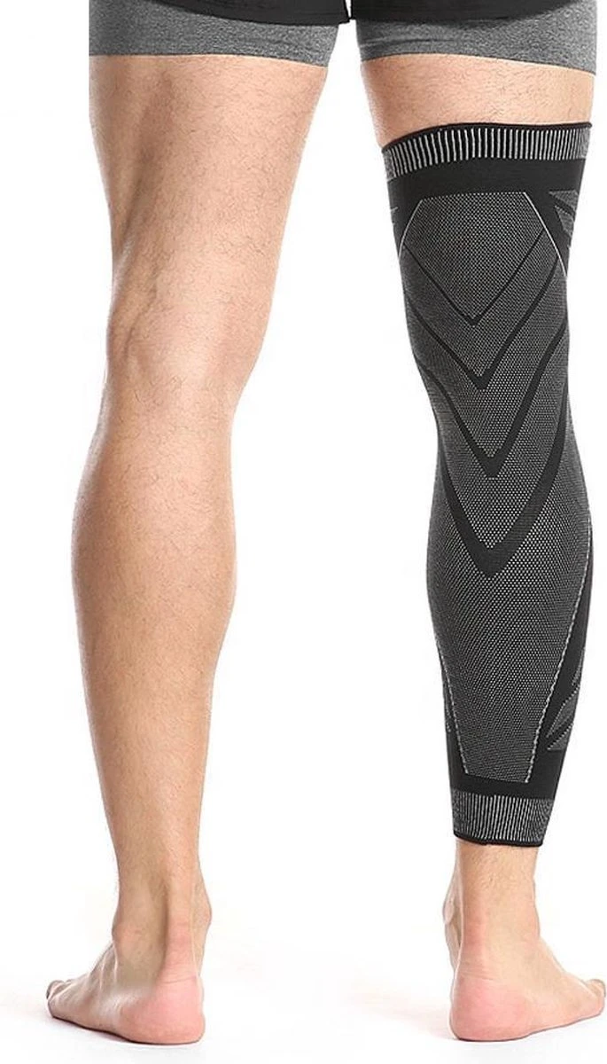 Compressie Brace Voor Benen - Been Verband - Elastische Bandage - Band - Strap - Sleeve - Kousen - Warmers - Anti-Blessure - Sport Ondersteuning - Zwart - Maat: Medium - 1 Stuk 8 Compressie Brace Voor Benen - Been Verband - Elastische Bandage - Band - Strap - Sleeve - Kousen - Warmers - Anti-Blessure - Sport Ondersteuning - Zwart - Maat: Medium - 1 Stuk - Afbeelding 6