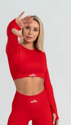 Mives® Sportlegging En Top - Yoga - Fitness Set - Scrunch Butt - Dames Legging - Sportkleding - Fashion Legging - Broeken - Gym Sports - Legging Fitness Wear - High Waist - ROOD - Maat M - LANGE MOUW 18 Mives® Sportlegging En Top - Yoga - Fitness Set - Scrunch Butt - Dames Legging - Sportkleding - Fashion Legging - Broeken - Gym Sports - Legging Fitness Wear - High Waist - ROOD - Maat M - LANGE MOUW -Merkloos Winkel 686x1200 6