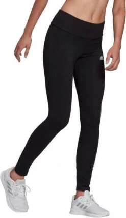 Adidas Adidas Essentials High Waist Sportlegging - Maat M - Vrouwen - Zwart/wit -Merkloos Winkel 693x1200