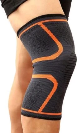 Move Kniebrace - Kniebandage - Kniesteun - Dames - Heren - Oranje - S