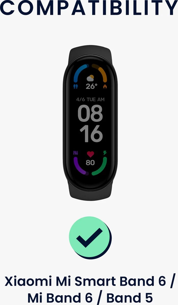 Kwmobile Horlogeband Voor Xiaomi Mi Smart Band 6 / Mi Band 6 / Band 5 - 3x Siliconen Bandje In Wit / Oudroze / Lavendel - Voor Fitnesstracker 5 Kwmobile Horlogeband Voor Xiaomi Mi Smart Band 6 / Mi Band 6 / Band 5 - 3x Siliconen Bandje In Wit / Oudroze / Lavendel - Voor Fitnesstracker - Afbeelding 3