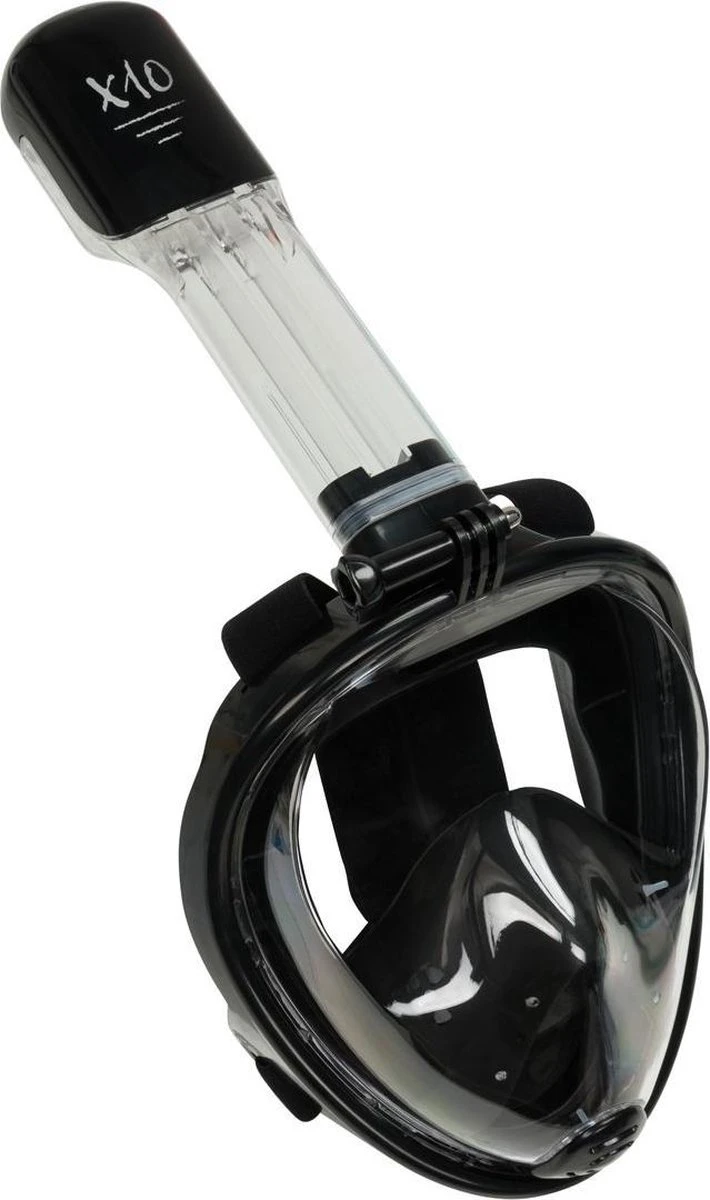X10 Full Face Mask- Snorkelmasker - Volwassenen - Zwart - L/XL 3 X10 Full Face Mask- Snorkelmasker - Volwassenen - Zwart - L/XL