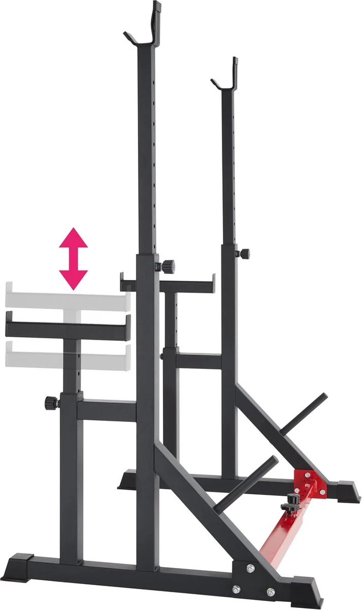 Tectake - Squat Rek - Squat Rack - Creed - Robuust - 404237 4 Tectake - Squat Rek - Squat Rack - Creed - Robuust - 404237 - Afbeelding 2