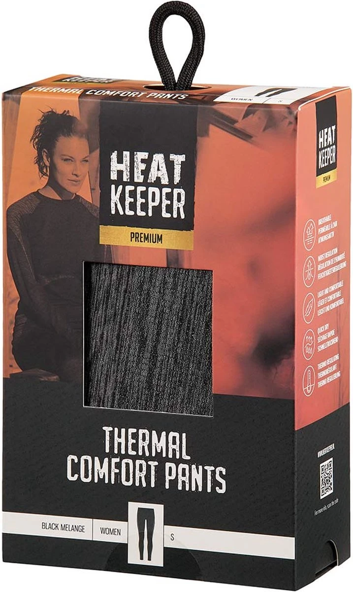 Heatkeeper Thermoset Dames Premium Techno - Thermoshirt Met Lange Mouwen En Legging - Zwart Melange - TOGwaarde 2.8 - Thermisch Isolerend Shirt En Legging - Maat L 5 Heatkeeper Thermoset Dames Premium Techno - Thermoshirt Met Lange Mouwen En Legging - Zwart Melange - TOGwaarde 2.8 - Thermisch Isolerend Shirt En Legging - Maat L - Afbeelding 3