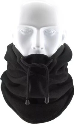 Colsjaal Voor De Winter - Nekwarmer - Motorkol Zwart - Sjaal - Fleece Halswarmer - Motor Sjaal - Gezichtssjaal - Colsjaal - Fleece Capuchon - Winter Accessoires -Merkloos Winkel 718x1200
