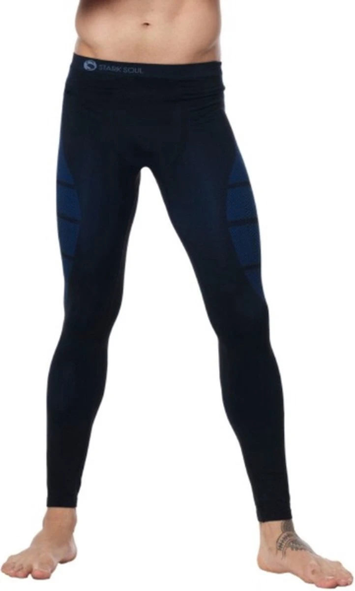 Heren Thermoset - Thermopak - Thermokleding - Lang - Blauw/Zwart - Maat S/M 7 Heren Thermoset - Thermopak - Thermokleding - Lang - Blauw/Zwart - Maat S/M - Afbeelding 5