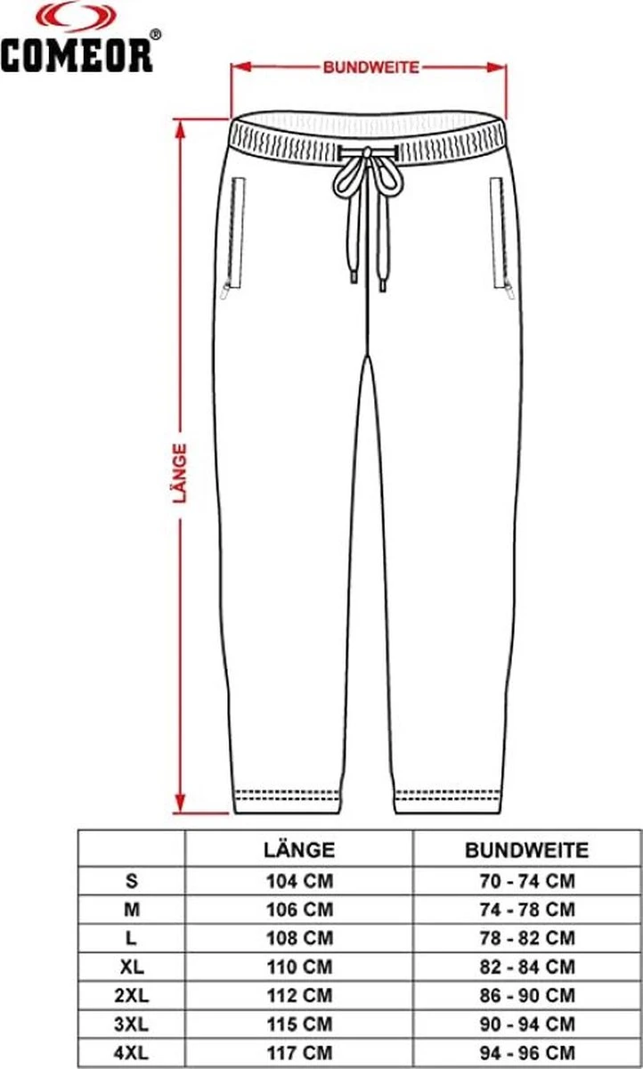 Comeor Joggingbroek Heren Met Rits - Grijs - L - Trainingsbroek Heren Met Rits - Lange Sportbroek 8 Comeor Joggingbroek Heren Met Rits - Grijs - L - Trainingsbroek Heren Met Rits - Lange Sportbroek - Afbeelding 6