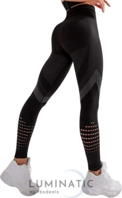 Sportlegging Dames - Yoga Legging - Fitness Legging - Legging Dames - Sport Legging - Shapewear Dames - Booty Legging | Luminatic® | Zwart | Maat M