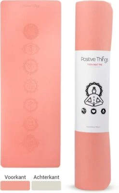 Yoga Mat Sportmat Fitnessmat Antislip Duurzaam Met Yoga Lessen - Roze