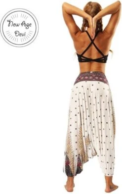 Merkloos Yoga Pants Loose Women High Waist Women Summer Loose Yoga Trousers Baggy Boho Jumpsuit Harem Pants Gym White Fractal -Merkloos Winkel 756x1200 6
