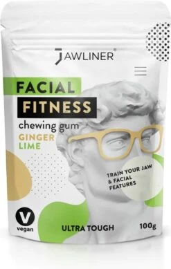 Jawliner Fitness Kauwgom Ginger Lime - Kaak Trainer Voor Kaakspier Oefeningen - Strakke Kaaklijn