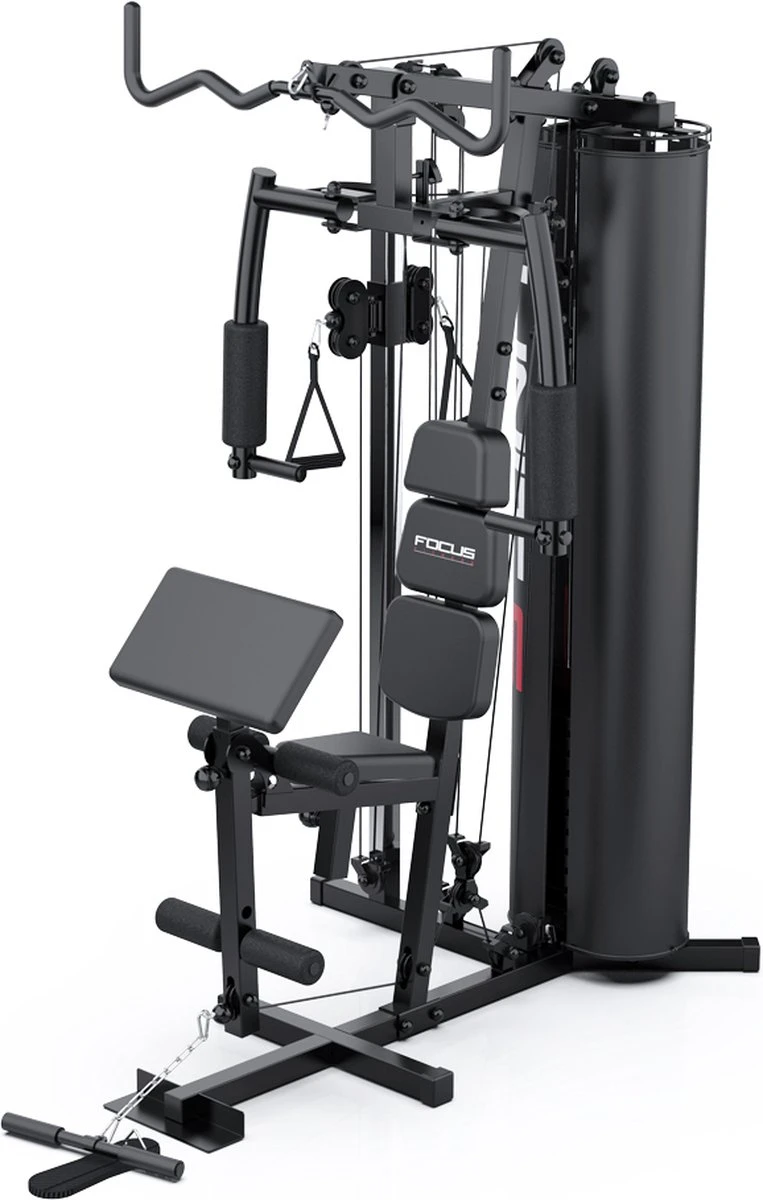 Focus Fitness - Home Gym - Krachtstation - Unit 6 - Zwart 6 Focus Fitness - Home Gym - Krachtstation - Unit 6 - Zwart - Afbeelding 4