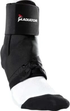 Gladiator Sports Enkelbrace Lichtgewicht Met Straps - Zwart - L