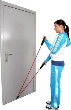 Fitness Tube - Medium | Rood | Schoudertrainer | Schouder Katrol -Merkloos Winkel 778x1200 18