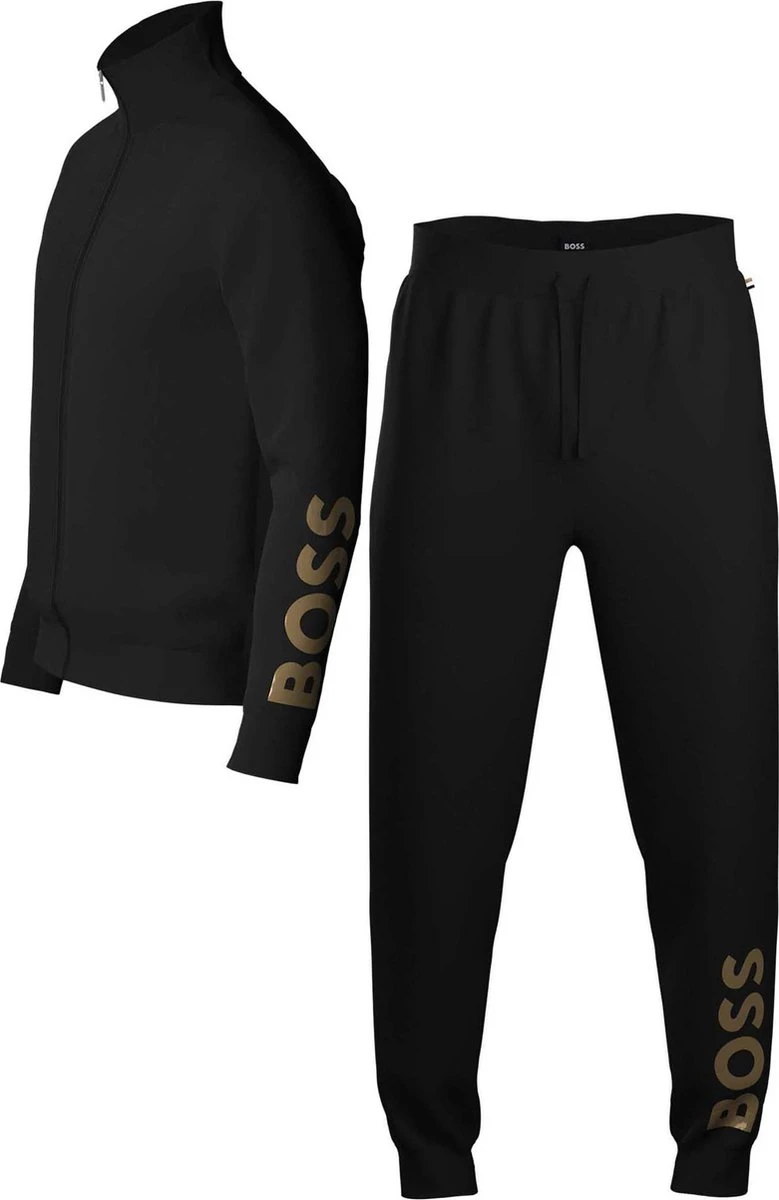 Boss Contrastlogo Trainingspak Mannen - Maat S 3 Boss Contrastlogo Trainingspak Mannen - Maat S