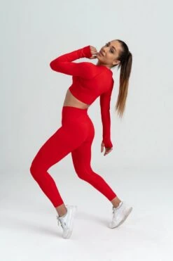 Mives® Sportlegging En Top - Yoga - Fitness Set - Scrunch Butt - Dames Legging - Sportkleding - Fashion Legging - Broeken - Gym Sports - Legging Fitness Wear - High Waist - ROOD - Maat M - LANGE MOUW 16 Mives® Sportlegging En Top - Yoga - Fitness Set - Scrunch Butt - Dames Legging - Sportkleding - Fashion Legging - Broeken - Gym Sports - Legging Fitness Wear - High Waist - ROOD - Maat M - LANGE MOUW -Merkloos Winkel 799x1200 70