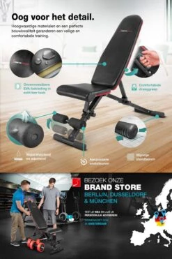 Sportstech BRT400 | Opklapbare Halterbank | Compleet Opgebouwd Geleverd | Buiktrainer | Veilig Vergrendelsysteem -Merkloos Winkel 800x1200 128