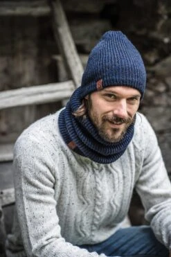 BUFF® Knitted & Fleece Neckwarmer Lyne Night Blue - Nekwarmer -Merkloos Winkel 800x1200 16