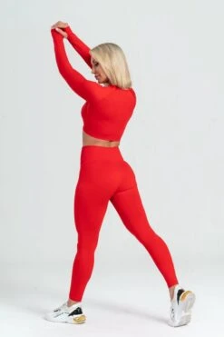 Mives® Sportlegging En Top - Yoga - Fitness Set - Scrunch Butt - Dames Legging - Sportkleding - Fashion Legging - Broeken - Gym Sports - Legging Fitness Wear - High Waist - ROOD - Maat M - LANGE MOUW 13 Mives® Sportlegging En Top - Yoga - Fitness Set - Scrunch Butt - Dames Legging - Sportkleding - Fashion Legging - Broeken - Gym Sports - Legging Fitness Wear - High Waist - ROOD - Maat M - LANGE MOUW -Merkloos Winkel 800x1200 199
