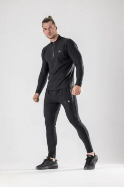 Reeva Trainingspak Heren - Jogger & Top In Maat S - Zwart Joggingpak Geschikt Voor Fitness, Krachttraining En Buitensport