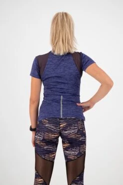 Rogelli Indigo - Sportshirt - Dames -Merkloos Winkel 800x1200 278
