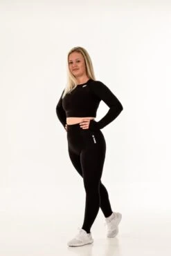 Vital Sportoutfit / Sportkleding Set Voor Dames / Fitnessoutfit Legging + Sport Top (zwart) -Merkloos Winkel 800x1200 305
