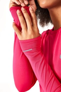 Cúpla Women's Activewear Long Sleeve T-Shirt Sportswear For Training Gym Running Yoga With Finger Holes