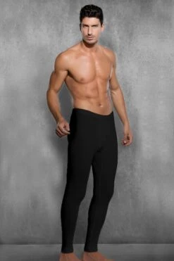 Zwart Thermobroek - Maat M - %49 Viscose - Thermo Legging - Thermo Onderbroek Lang Voor Heren
