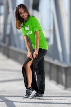 Erima Trainingsbroek Met Doorlopende Ritssluiting Dames - Zwart | Maat: 34