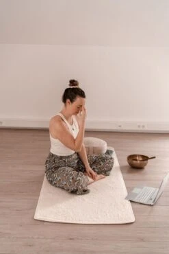 Yogamat Merino Wol Extra Lang & Breed - Lotus -Merkloos Winkel 801x1200 16