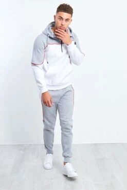 JC Blue Grijs Wit Trainingspak Heren – Trainingspakken Heren - Maat M -Merkloos Winkel 801x1200 21