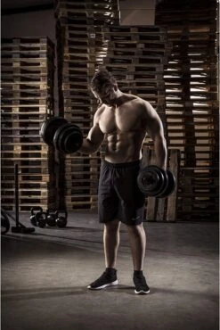 Tunturi Gewichten - Halterset - Dumbbell Set - 2 Stuks - Totaal 28kg - Zwart - Vinyl - Incl. Gratis Fitness App -Merkloos Winkel 802x1200 9